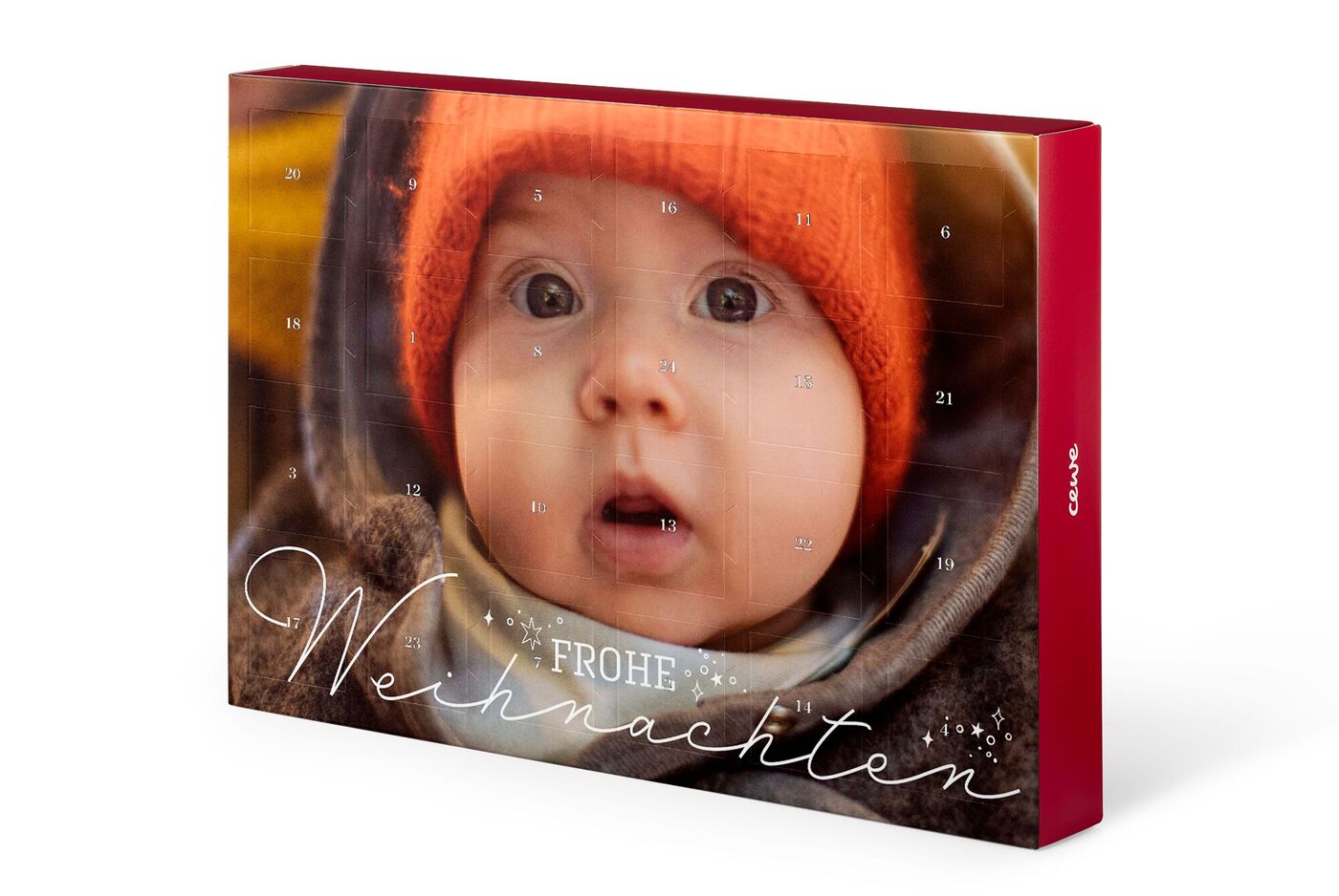 Besonderer Adventskalender mit festlichen Elementen