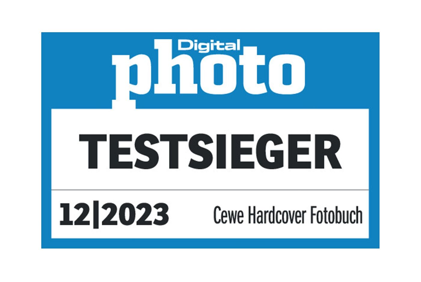 DigitalPHOTO 12/2023: TESTSIEGER – CEWE Hardcover Fotobuch